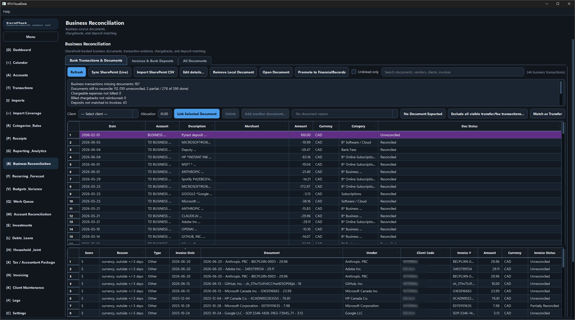 Fiscal Desk — screenshot